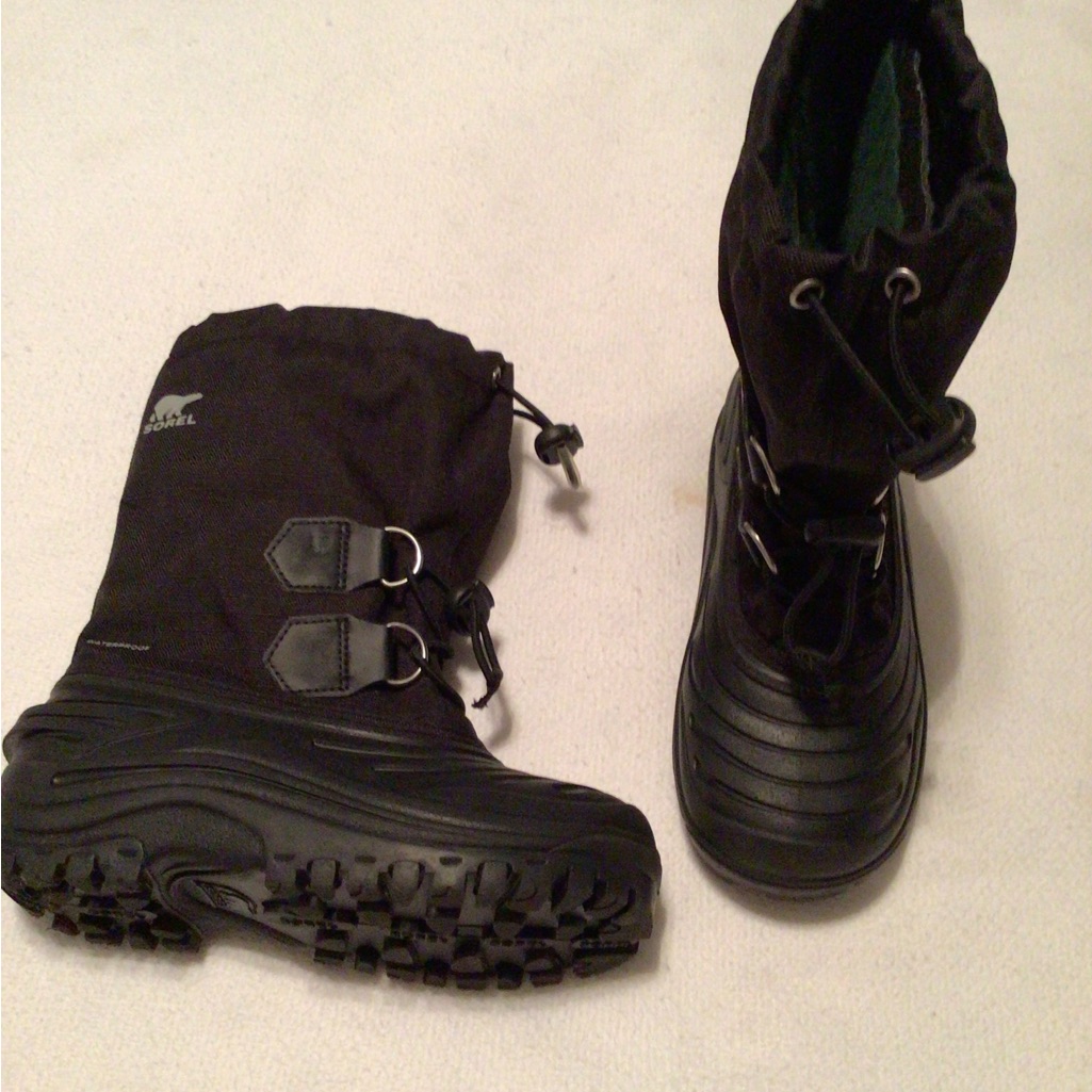 Boys Super Trooper 9mm Thermoplus Sorel Snow Boots, Used 1 Time